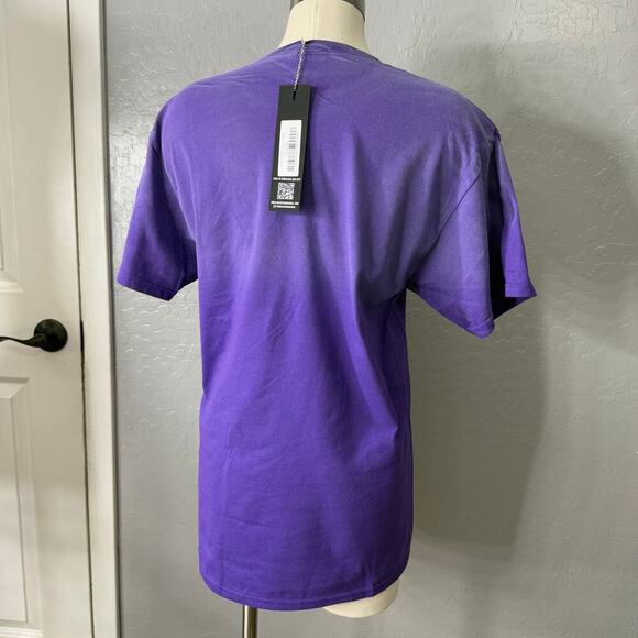 Rockstar Original DAMAGED Palmer Purple Graphic T-Shirt, Purple, M - Picture 2 of 6